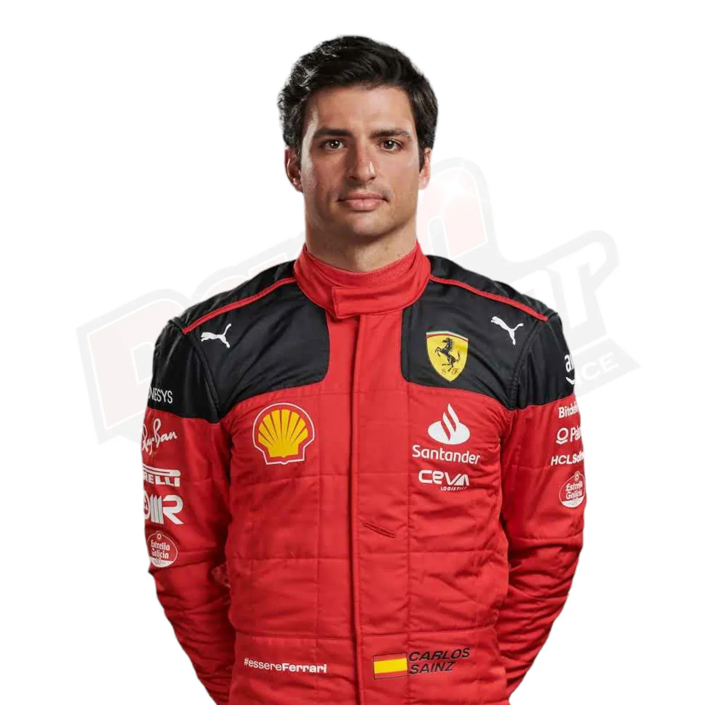 2023 Carlos Sainz Race Scuderia Ferrari F1 Race Suit KIDS