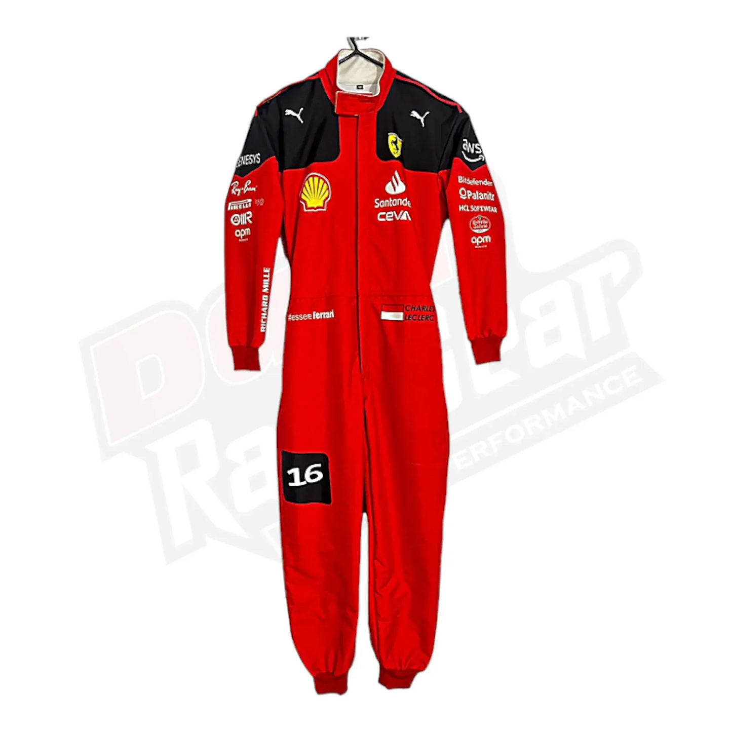 New Charles Leclerc 2023 Race Suit Ferrari F1 KIDS