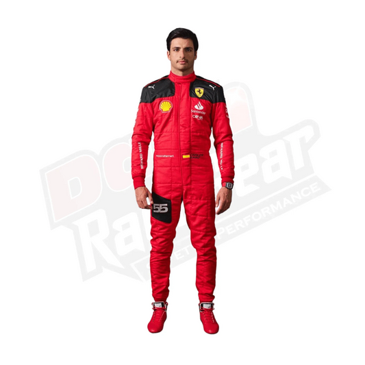 2023 Carlos Sainz Race Scuderia Ferrari F1 Race Suit - Dash Racegear Store