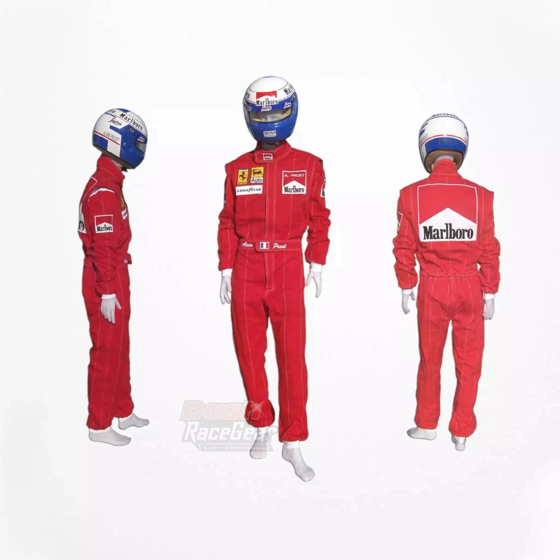 Alain Prost 1990 Ferrari F1 Embroidered Racing Suit - Dash Racegear Store