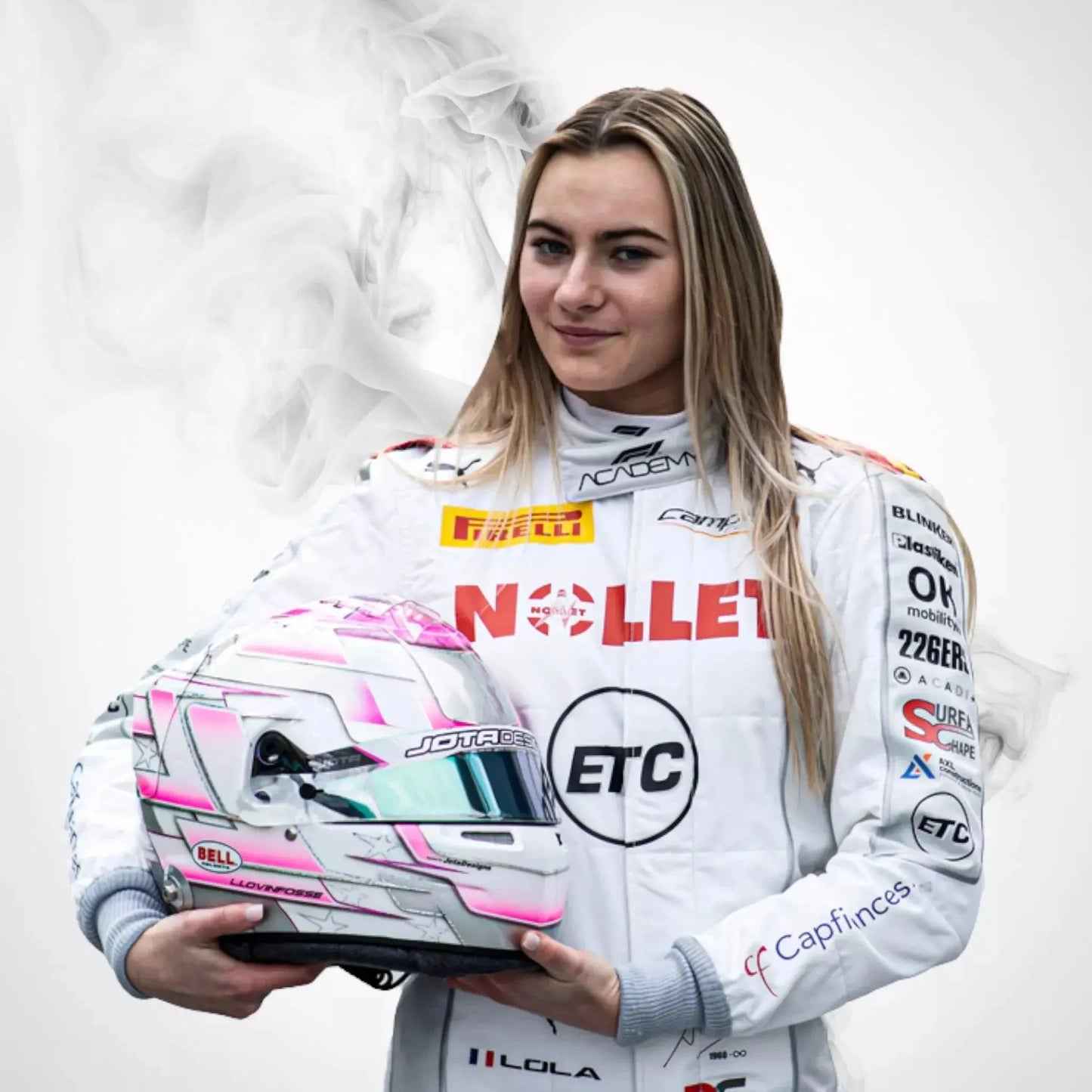 2023 Lola Lovinfosse race suit Mercantile Campos Racing