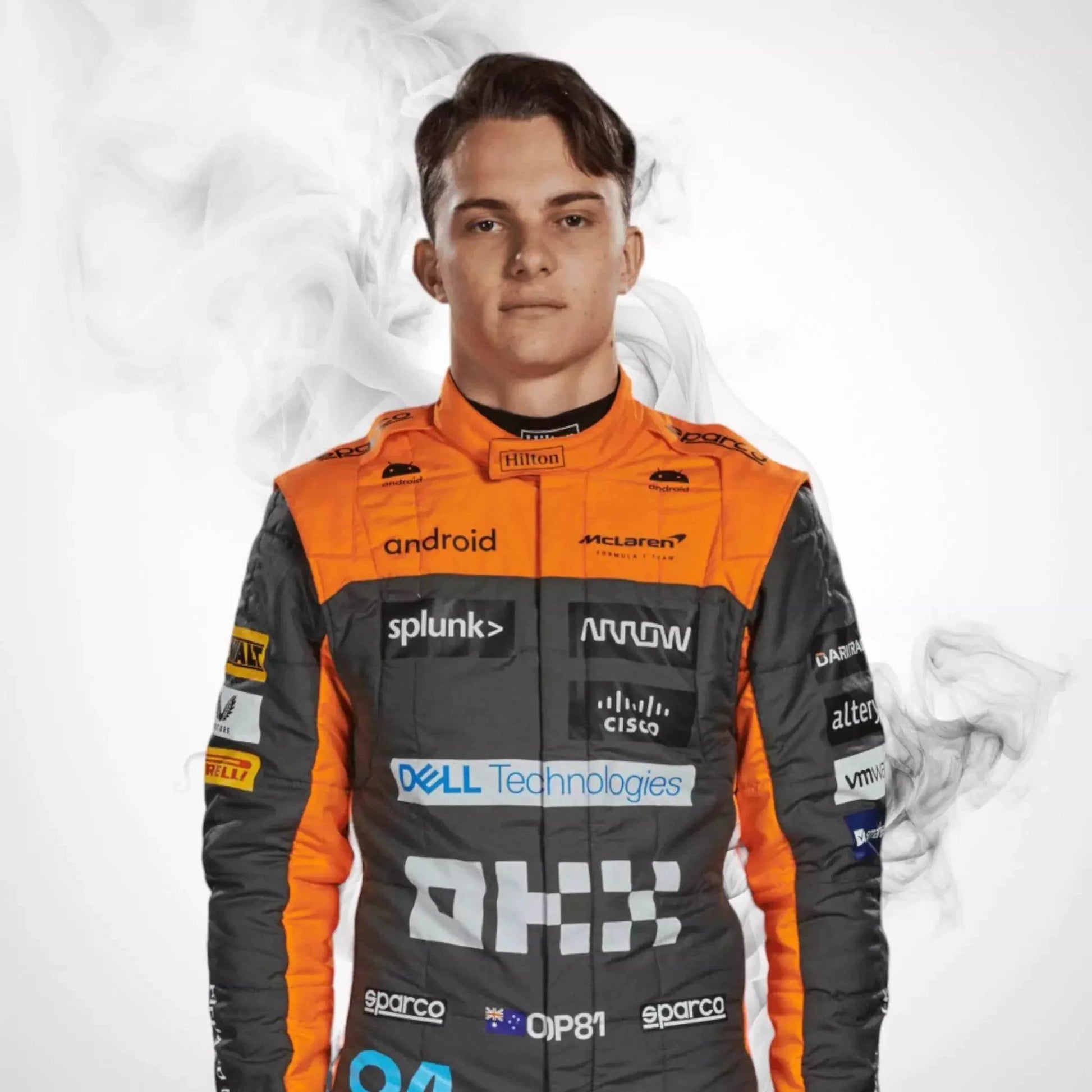 2023 New Oscar Piastri official Replica Race Suit Team McLaren F1 - Dash Racegear Store