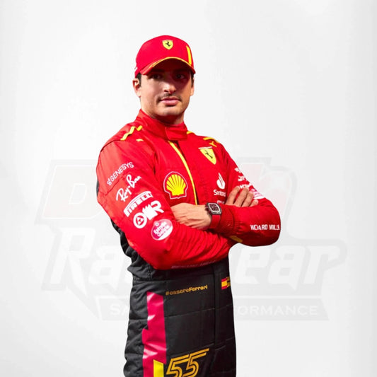 Special Ferrari Race Suit Carlos Sainz 2023 F1 Spain GP - Dash Racegear Store