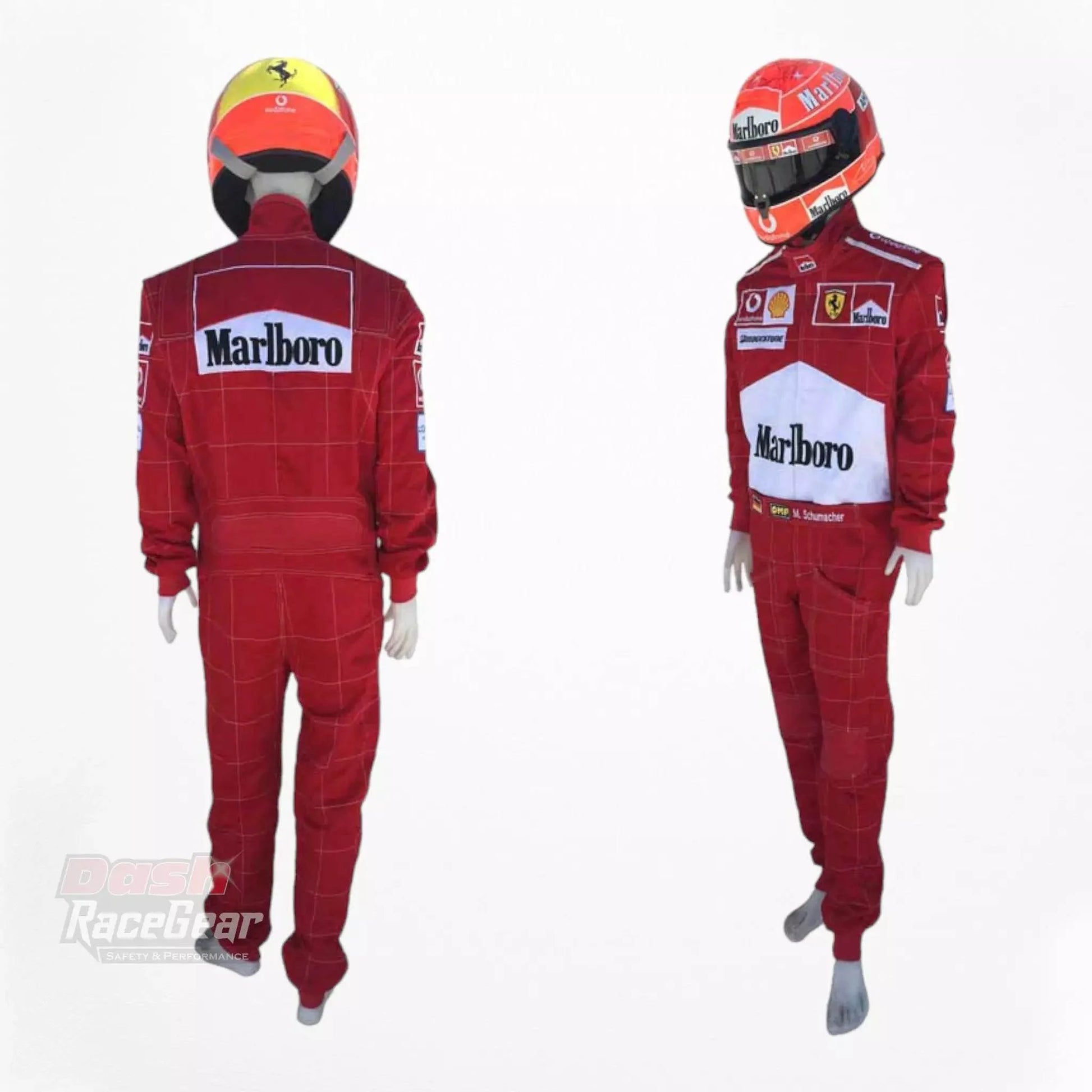 2004 Michael Schumacher Ferrari F1 Embroidered Racing Suit - Dash Racegear Store