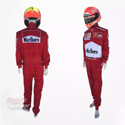 2004 Michael Schumacher Ferrari F1 Embroidered Racing Suit - Dash Racegear Store