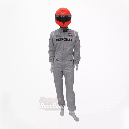 2010 Michael Schumacher Mercedes Benz F1 Embroiderd Race Suit - Dash Racewear