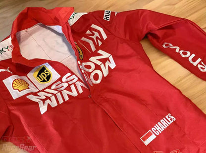 2019 Charles Leclerc Ferrari Mission Winnow F1 Embroidered Racing Suit - Dash Racegear Store