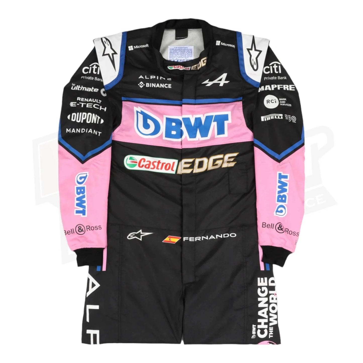 2022 Fernando Alonso BWT Alpine F1 Team Replica Race Suit - Dash Racegear Store