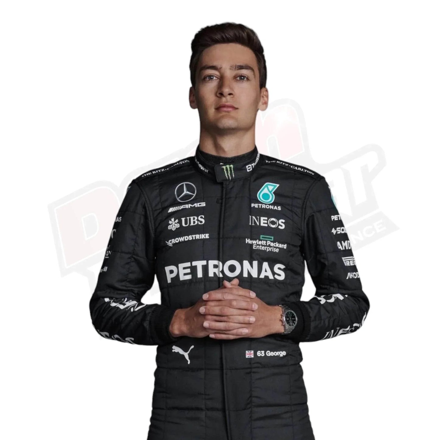 2023 George Russell Mercedes-AMG Petronas F1 Team Replica Race Suit - Dash Racegear Store