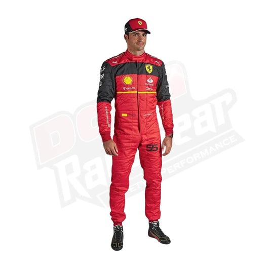 2022 Scuderia Ferrari Carlos Sainz F1 Race Suit - Dash Racegear Store