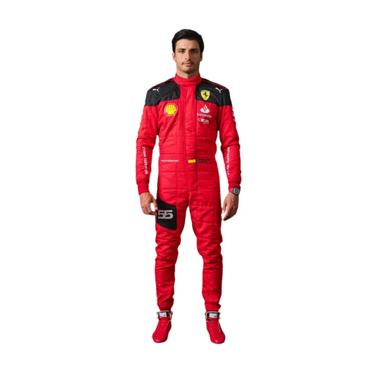 2023 Carlos Sainz Race Scuderia Ferrari F1 Race Suit KIDS