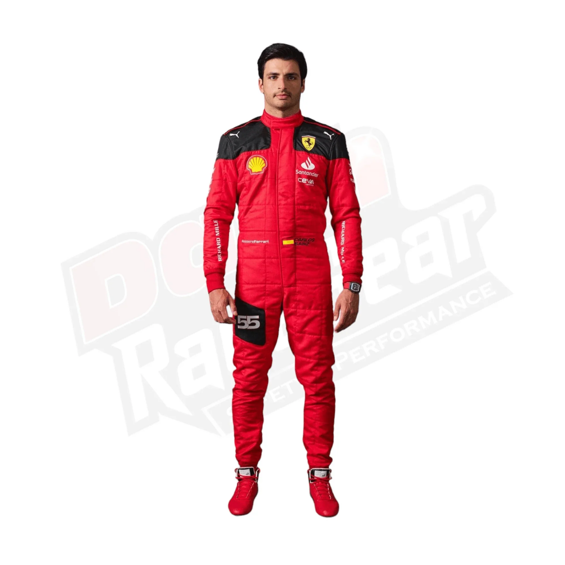 2023 Carlos Sainz Race Scuderia Ferrari F1 Race Suit - Dash Racegear Store