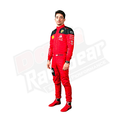 New Charles Leclerc 2023 Race Suit Ferrari F1 - Dash Racegear Store