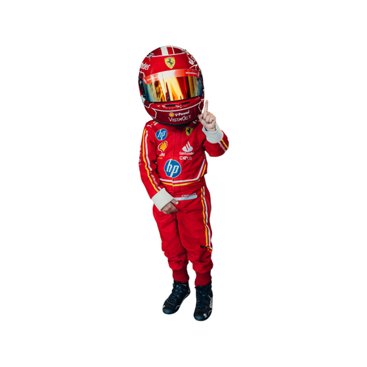 2024 Charles Leclerc Scuderia Ferrari HP Race Suit For Kids