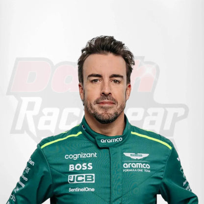 2024 Fernando Alonso Aston Martin F1 Team Race Suit - Dash Racegear Store