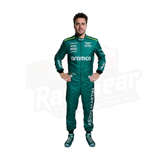 2024 Fernando Alonso Aston Martin F1 Team Race Suit - Dash Racegear Store