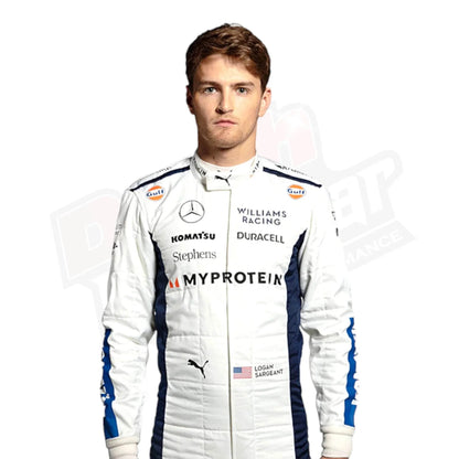 2024 Logan Sargeant Williams F1 Team Race Suit - Dash Racegear Store