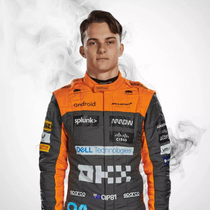2023 New Oscar Piastri official Replica Race Suit Team McLaren F1 - Dash Racegear Store